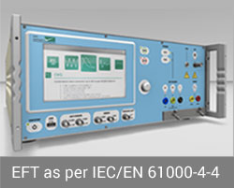 EFT as per IEC/EN 61000-4-4
